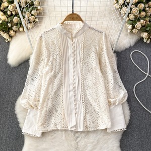 Wholesale of New Fashionable Elegant Women's Lace <strong>Blouse</strong> Ladies Tops Plus Size Women's Clothing - Product Image 4
