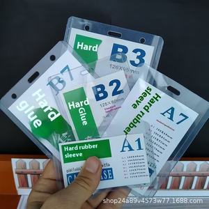 Porte-cartes durable et moderne pour cartes d'exposition B4, cartes d'usine B7, <span class=keywords><strong>permis</strong></span> de travail scolaire, cartes de documents B2, avec cordon - Product Image 3