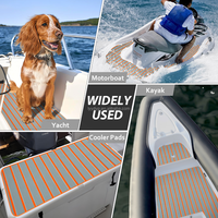 Tapis de sol en mousse EVA KT GuoMei gris clair/orange, finition brossée, pour bateaux et yachts, autres fournisseurs marins – Vente chaude