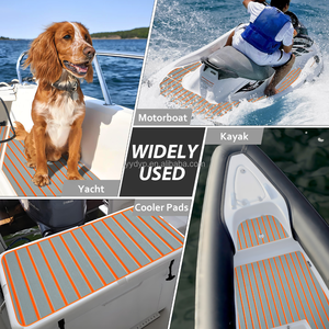 KT GuoMei - Tapete de Espuma EVA para Barcos y Yates, Color Gris Claro/Naranja, Acabado Cepillado, Otros Proveedores Marinos - Product Image 5