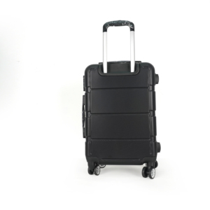 TINYAT Carry on Luggage with Compartment 20 Inch Lightweight Hard Shell Rolling <strong>Suitcase</strong> with Front Pocket <strong>Black</strong> - Product Image 4