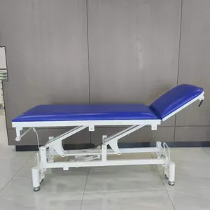 Hospital foldable exam couch with height adjustment for Clinic and Hospital medical Electric Examination Table bed