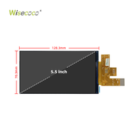 Écran TFT LCD personnalisé de 5,5 pouces à haute luminosité 1080x1920 1200 nits avec un angle de vision complet et une carte de commande pour usage industriel