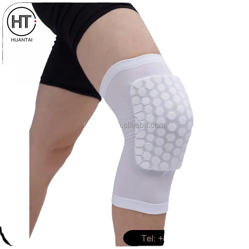 Hot Sale Sport basketball Guards Cellular Anti-Collision Extended Knee Pads Colorful Calf Sleeve Knee Support