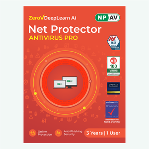 Logiciel de sécurité numérique Net Protector Antivirus Pro 2026 pour la sécurité informatique et la protection en ligne, 1 utilisateur, 3 ans - Product Image 1