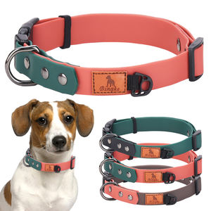 Lujosos collares de PVC para mascotas, nuevo diseño de fábrica, collares para perros ajustables y a prueba de agua en colores surtidos - Product Image 1