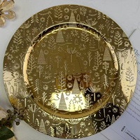 Assiette décorative ronde vintage de style européen à motif uni pour hôtel, assiette de service pour plats occidentaux, collations et fruits
