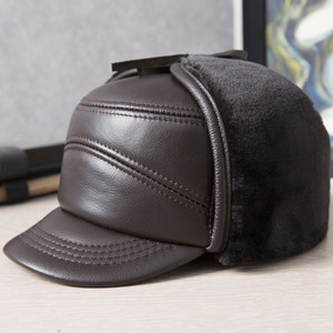 X1754 in vera pelle per paraocchi color <span class=keywords><strong>Peaky</strong></span> cappello caldo camionisti cappello per Casual quotidiano all'aperto e uso di viaggio - Product Image 4
