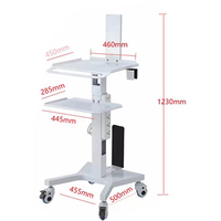 Chariot médical avec chariot dentaire de balayage oral Chariot dentaire de scanner Chariot intra-oral avec support de moniteur
