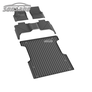 Alfombrillas automotrices, forro de carga personalizado para <span class=keywords><strong>Toyota</strong></span> Tundra, cubierta para todo tipo de clima, protección, revestimiento de suelo impermeable, juego completo de alfombrillas para coche - Product Image 1