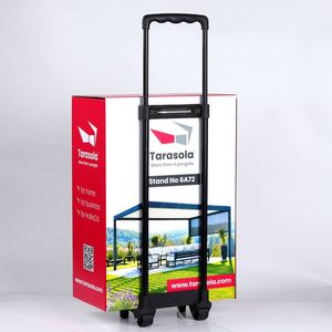 Cassetta Pieghevole in <span class=keywords><strong>Cartone</strong></span> Personalizzata con Ruote e Stampa Logo, Scatola Promozionale per Esposizioni e Attività Commerciali - Product Image 5
