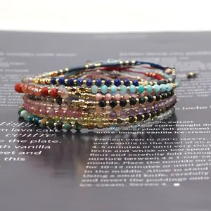 Go2Boho Natuursteen Armband Miyuki Kralen Tiny Armbanden Voor Vrouwen Eenvoudige Sieraden String Pulseras Trendy Sieraden