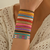 Bracelet personnalisé plaqué or, tendance, minimaliste, réglable, avec perles Miyuki colorées et perles de verre, pour femmes et hommes