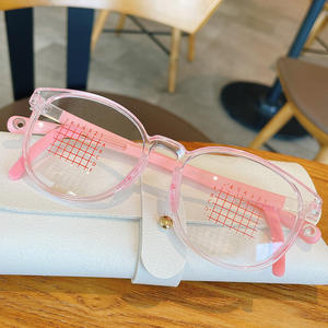 Gafas para niños con bloqueo de luz azul 5801, montura redonda TR90 con bucles para las orejas, lentes planas para niños, fabricadas en Danyang - Product Image 4