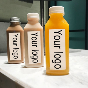 สำหรับขวดน้ำผลไม้ใสทรงสี่เหลี่ยมสำหรับดื่มกาแฟนมเครื่องดื่มอื่นๆ - Product Image 3