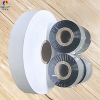 Cinta de Resina de Cera de Alta Calidad Compatible con Impresoras de Etiquetas Oki, EPSON y ZEBRA para Transferencia Térmica TTR