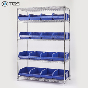 MZG Chine, fabricant d'étagères métalliques robustes de qualité industrielle pour entrepôts, unités de stockage, étagères en fil chromé - Product Image 2