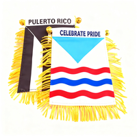 Mini fanions de football brodés personnalisés Drapeaux de club durables de qualité supérieure pour les affichages de trophées de matches universitaires