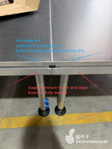 Plataforma Modular de Escenario Topfinger TFR-STAGE de Aleación de Aluminio, Capacidad de Carga de 750 kg, Instalación Rápida <span class=keywords><strong>para</strong></span> Ferias Comerciales y Exposiciones - Product Image 5
