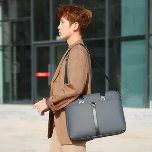 새로운 노트북 가방 남성과 여성의 간단한 비즈니스 서류 가방 세련된 맞춤형 노트북 가방