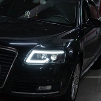 Pièces de course automobiles : Phare de bus, ensemble de phares LED AQD08 30W, bande lumineuse de modification pour Audi A6 C6 2005-2011
