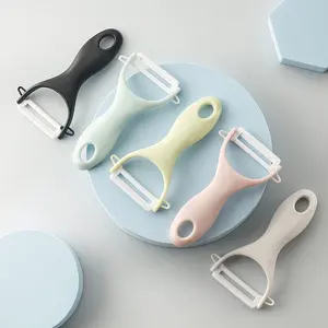 Gốm thép không gỉ Peeler hộ gia đình thìa Peeler cho khoai tây, táo và rau quả