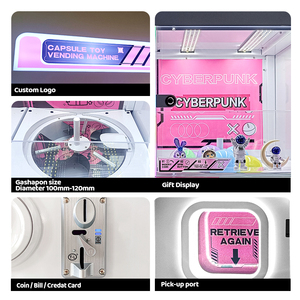 Máquina Expendedora de Cápsulas de Juguetes Multi-Gabinete, Máquina Arcade Gacha Gachapon con Monedas, Fichas, Código QR y Pago con Tarjeta de Crédito - Product Image 4