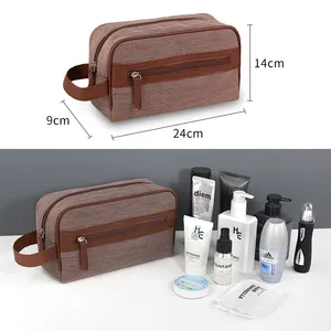 OEM Ciffnoo NO.7812 High Quality Waterproof Fabric Custom Portable Fitness Toiletries Organize Men Wash Bag