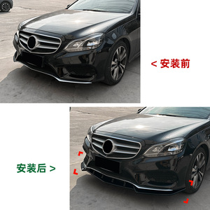 ลิ้นกันชนหน้า Amp-Z ลายคาร์บอนไฟเบอร์ ผิวด้าน สำหรับรถยนต์ Mercedes-Benz E-Class W212 ปี 2013-2015 AMG - Product Image 4