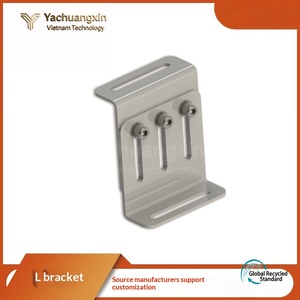 ตะขอเกี่ยวอะลูมิเนียมแบบเรียบ รูปตัว T พร้อมช่องปรับได้สามช่องและปุ่มกลม - Product Image 6