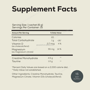 プライベートブランド クレアチン一水和物パウダー 純粋クレアチンパウダー 5g サシェ 大人向け筋肉増強用 - Product Image 5