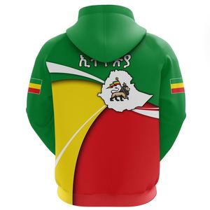 Felpa con Zip da Uomo Prodotta Professionalmente, Logo Personalizzato in Sublimazione, Traspirante, Pullover con <span class=keywords><strong>Leone</strong></span> Etiope, Design Esclusivo - Product Image 3