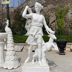 Déesse du désert Décor de jardin Sculpture en marbre Statue <span class=keywords><strong>Artemis</strong></span> - Product Image 3