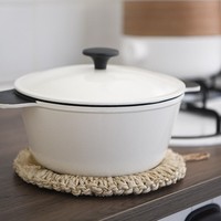 Tapis de cuisine japonais fait main en écorce de maïs, grand format, isolant thermique, anti-brûlure, pour bols et assiettes