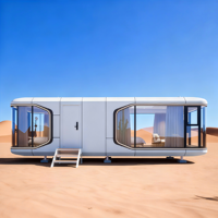 Capsule spatiale préfabriquée luxueuse bateau-maison flottant nouvelle maison de bateau mobile maison flottante en acier pour petite maison extérieure