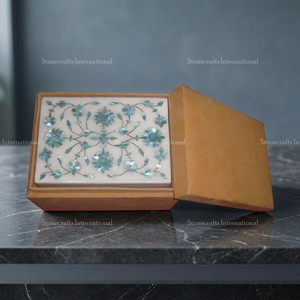 Caja de Joyería Decorativa Moderna con Diseño Floral de Madreperla MOP03 de Stonecrafts International, de la Mejor Calidad, para Regalo, Disponible para Niñas - Product Image 3