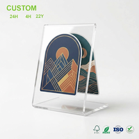 Autocollant découpé sur mesure double face en forme d'arche, motif géométrique, pour décoration murale, fenêtre, voiture et ordinateur portable, vente en gros