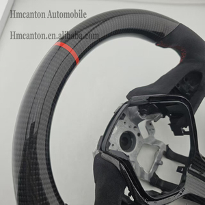 พวงมาลัยรถยนต์อินฟินิตี้ Q50 ลายคาร์บอนไฟเบอร์อัลคันทาร่าสีแดง ลดราคาพิเศษ ขายส่ง - Product Image 3