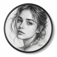 Tampilan Media iklan Lcd bulat kustom 15.7 inci Diameter 452 mm tampilan Digital papan reklame layar TV melingkar
