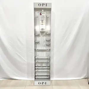 Customized cosmetic products retail floor cosmetics display stand rack for beauty product