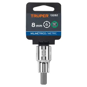BOX 6 Douilles hexagonales de 8 mm, entraînement 1/2 pouce, TRUPER - Product Image 4