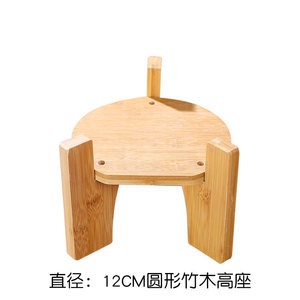 Supporto per bottiglie di vino in legno di bambù, vassoio per teiera, porta vasi, supporto per acquario, portabottiglie, mensola quadrata per fiori - Product Image 6