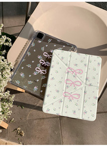 Funda para <span class=keywords><strong>iPad</strong></span> con Diseño Floral <span class=keywords><strong>Rosa</strong></span> y Lazo, Nueva Funda Protectora Acrílica 2026 para <span class=keywords><strong>iPad</strong></span> Air 8/7/6, <span class=keywords><strong>10</strong></span>.ª Generación, Pro 11", Mini 7 (<span class=keywords><strong>10</strong></span>.9") - Product Image 2