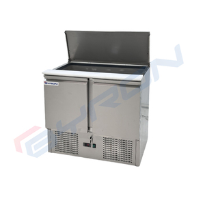 2/3 Cửa Bánh Pizza Máy Làm Lạnh Tủ Lạnh Thương Mại Undercounter Salad Lạnh Prep Bảng Với Màn Hình Hiển Thị Hàng Đầu - Product Image 3