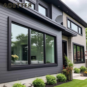 Fenêtre coulissante en verre à double vitrage insonorisée à rupture de pont thermique AOSTTER AS2047 avec cadre en aluminium pour balcon extérieur et patio - Product Image 6