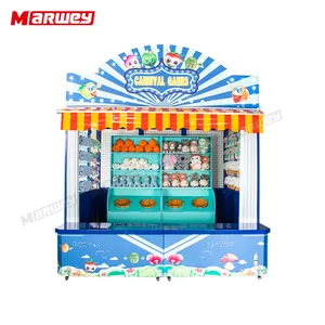 Sıcak satış kapalı açık stand makinesi karnaval topu Toss oyunları çocuk yetişkin satılık interaktif karnaval oyun standında