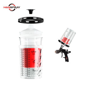 Fabricant 400Cc Pistolet Mélange Réservoir Pistolet Pot 1.3Mm/2.0Mm Buse Gravité Aérographe Tasse Pour <span class=keywords><strong>Peinture</strong></span> De Voiture - Product Image 5