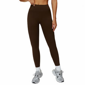 Pantalones de yoga Zechuang de cintura alta con forro polar cálido para mujer, ropa deportiva para correr, ciclismo, ECK5502 1 - Product Image 5