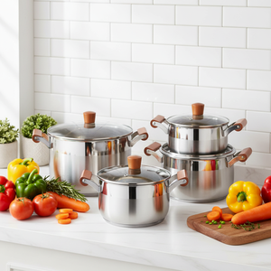 <span class=keywords><strong>Set</strong></span> Peralatan Masak Stainless Steel 304, <span class=keywords><strong>Set</strong></span> Peralatan Dapur, <span class=keywords><strong>Set</strong></span> Panci Masak, Grosir Pabrik Peralatan Dapur - Product Image 3