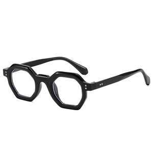 Gafas de Sol Retro Ámbar Poligonales para <span class=keywords><strong>Mujer</strong></span> 2026, Gafas de Moda <span class=keywords><strong>Hexagonales</strong></span> Pequeñas con Remaches UV400, <span class=keywords><strong>Lentes</strong></span> Transparentes Decorativas de Tendencia - Product Image 6